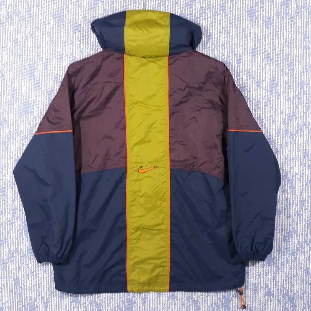 Vintage Nike Windbreaker Anorak Pullover Size Large Colorblock 90's - Picture 10 of 14